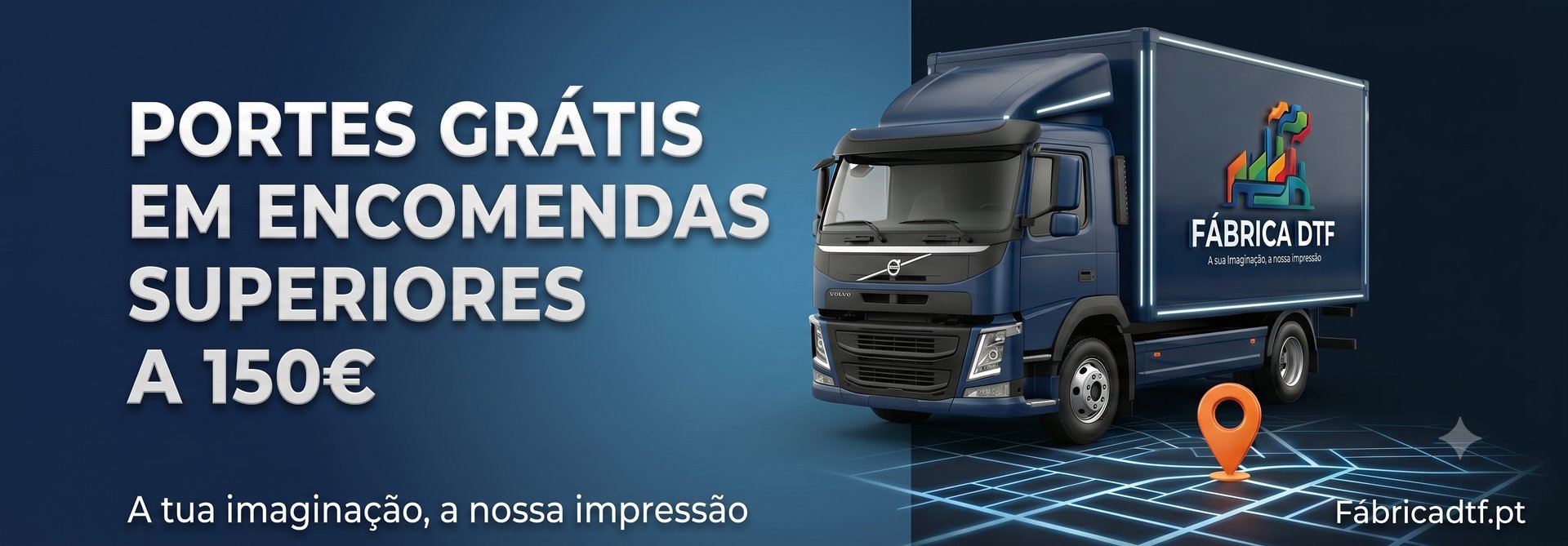 Portes grátis em encomendas superiores a 150€