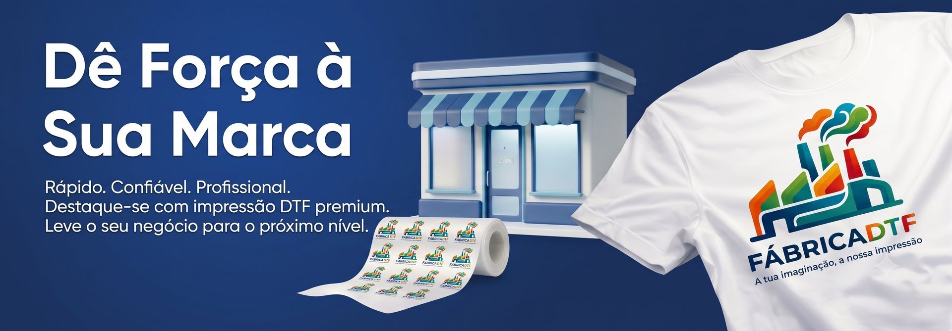 Dê força à sua marca com impressão DTF premium